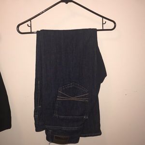 Express Jeans dark wash loose stretch fit